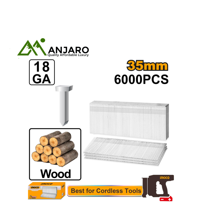 Ingco 18 Gauge Brad Nails – 35mm  ANA18356