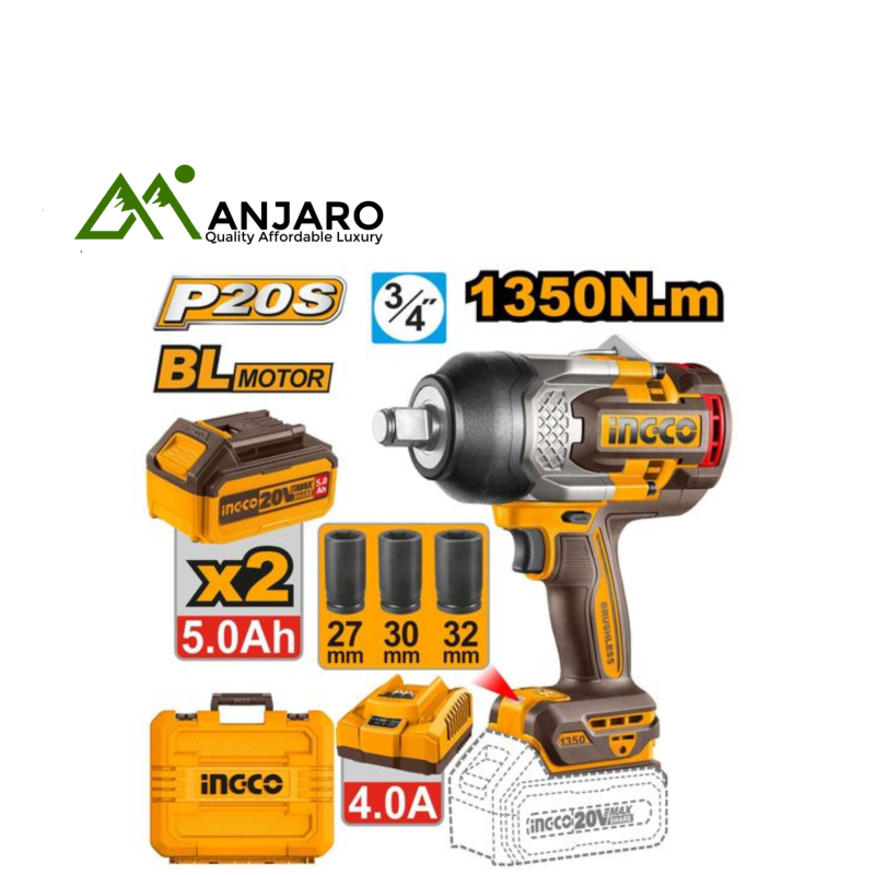 Ingco CIWLI20135 Cordless Impact Wrench