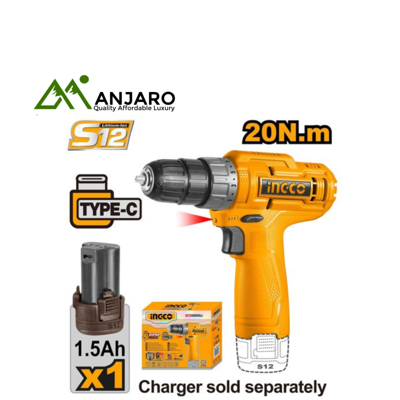 Ingco Cordless 12V Drill CDLI12428