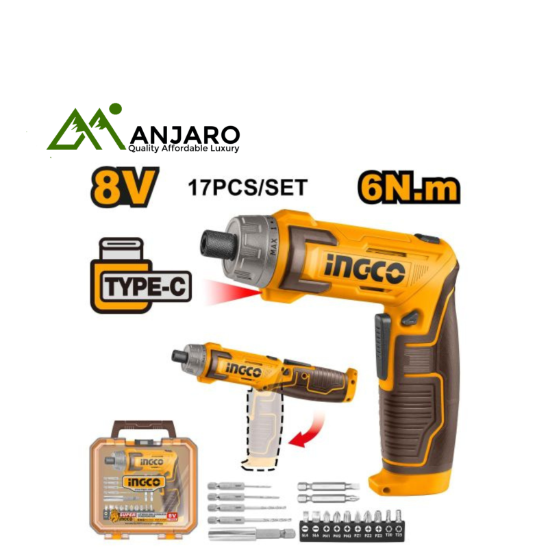 Ingco Cordless 8V Screwdriver CSDLI08025
