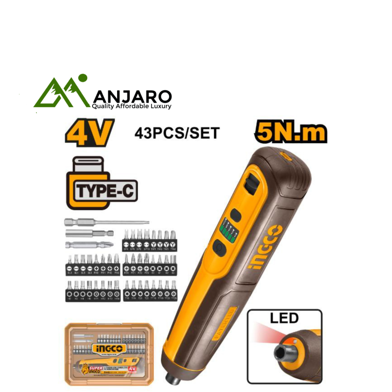 Ingco Cordless 4V Screwdriver CSDLI04062