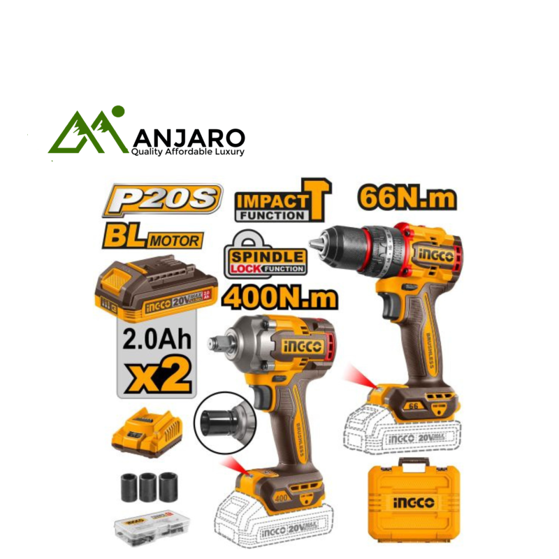 Ingco Cordless 2 Pcs Combo Kit CKLI20275