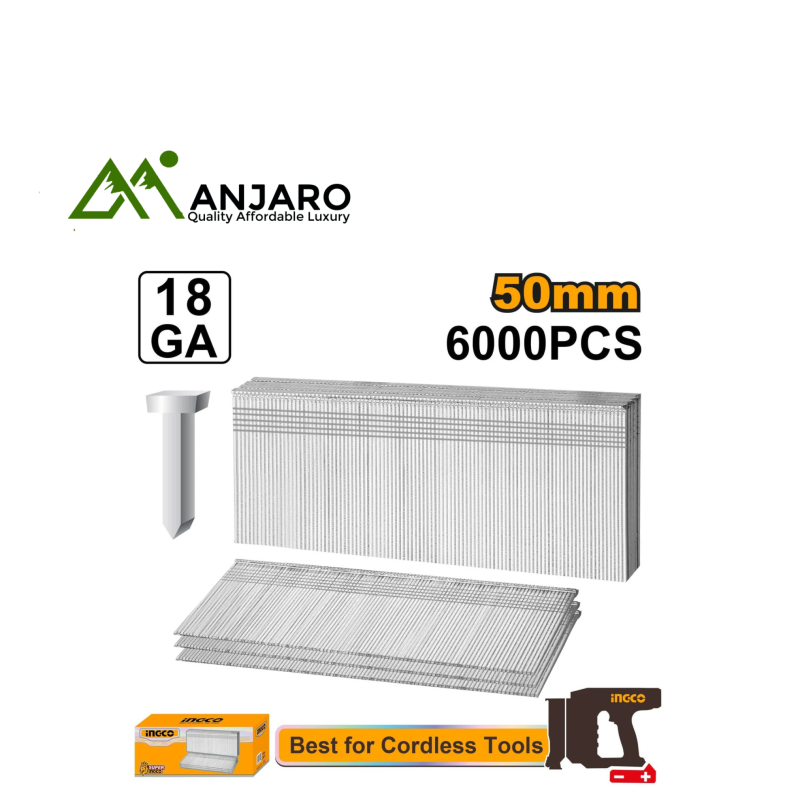 Ingco 18 Gauge Brad Nails – 50mm ANA18506