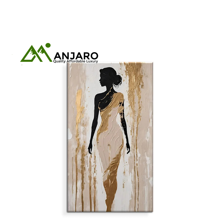 Woman Texture Decorative Painting – High-End Wall Art for Home & Office Accent