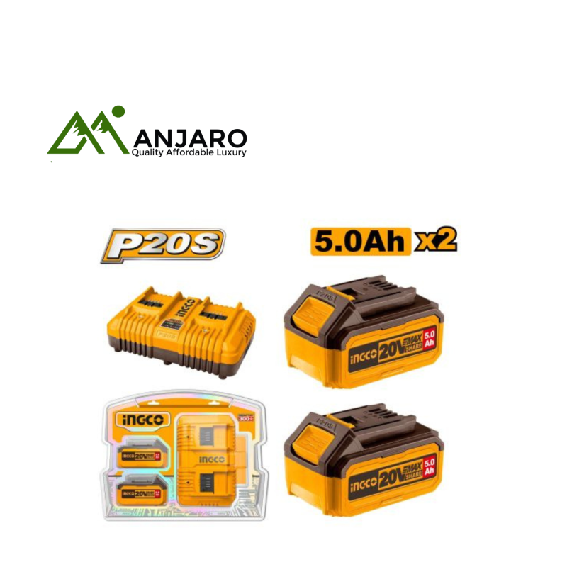 Ingco FBCPK2425 P20S Lithium-Ionbattery and charger kit