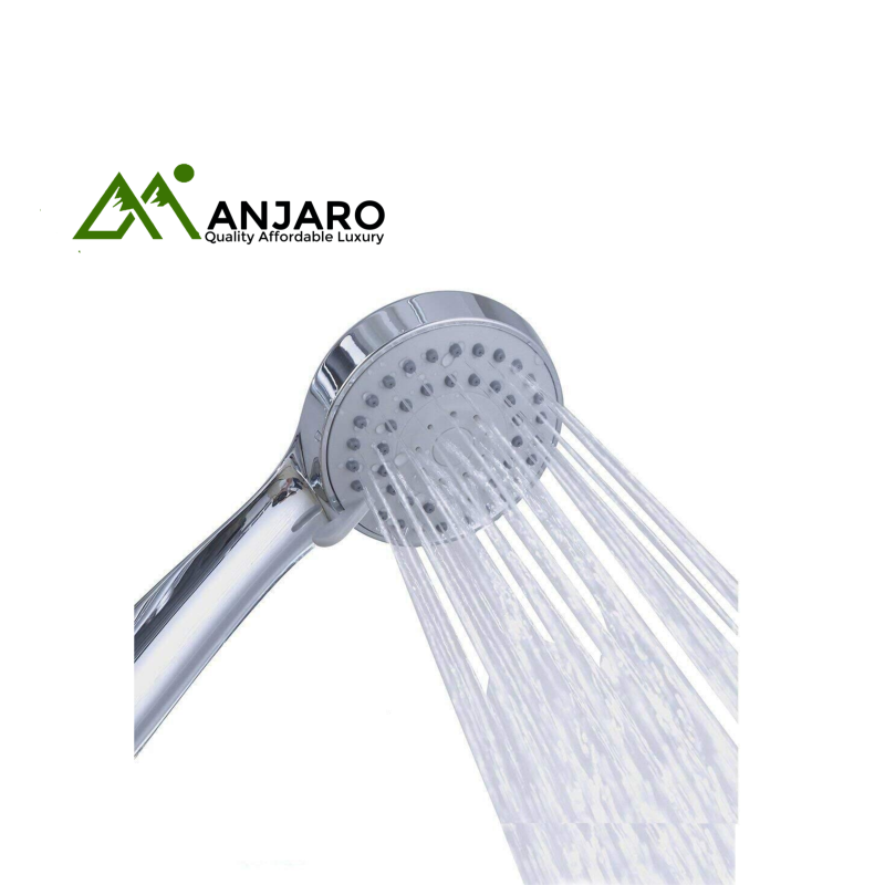 T-UK High-Pressure Shower Head – Modern Chrome Handheld Shower