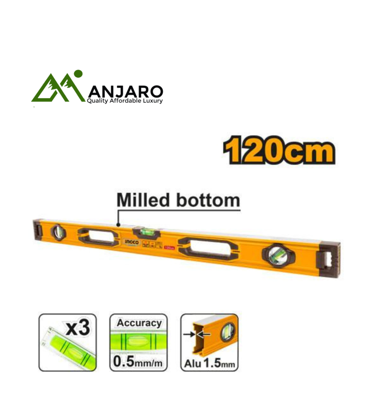 Ingco HSL08200 & HSL08120 Spirit Levels
