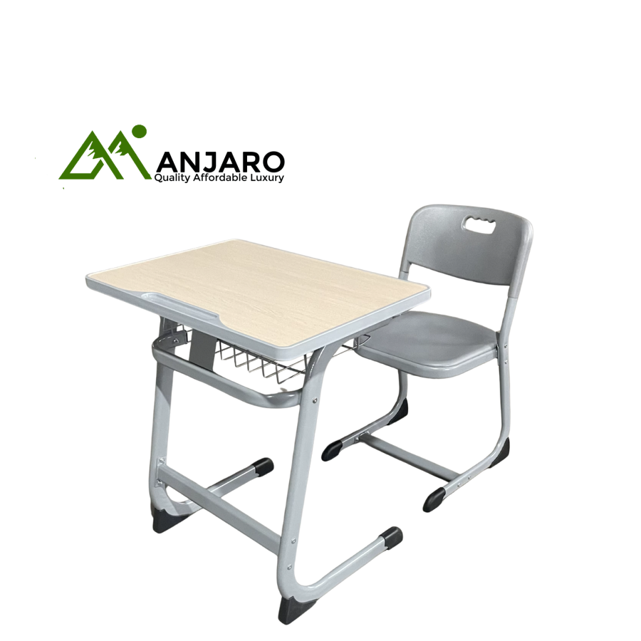 Adjustable Student School Desk & Chair Set – Durable, Ergonomic & Storage-Friendly Classroom Furniture