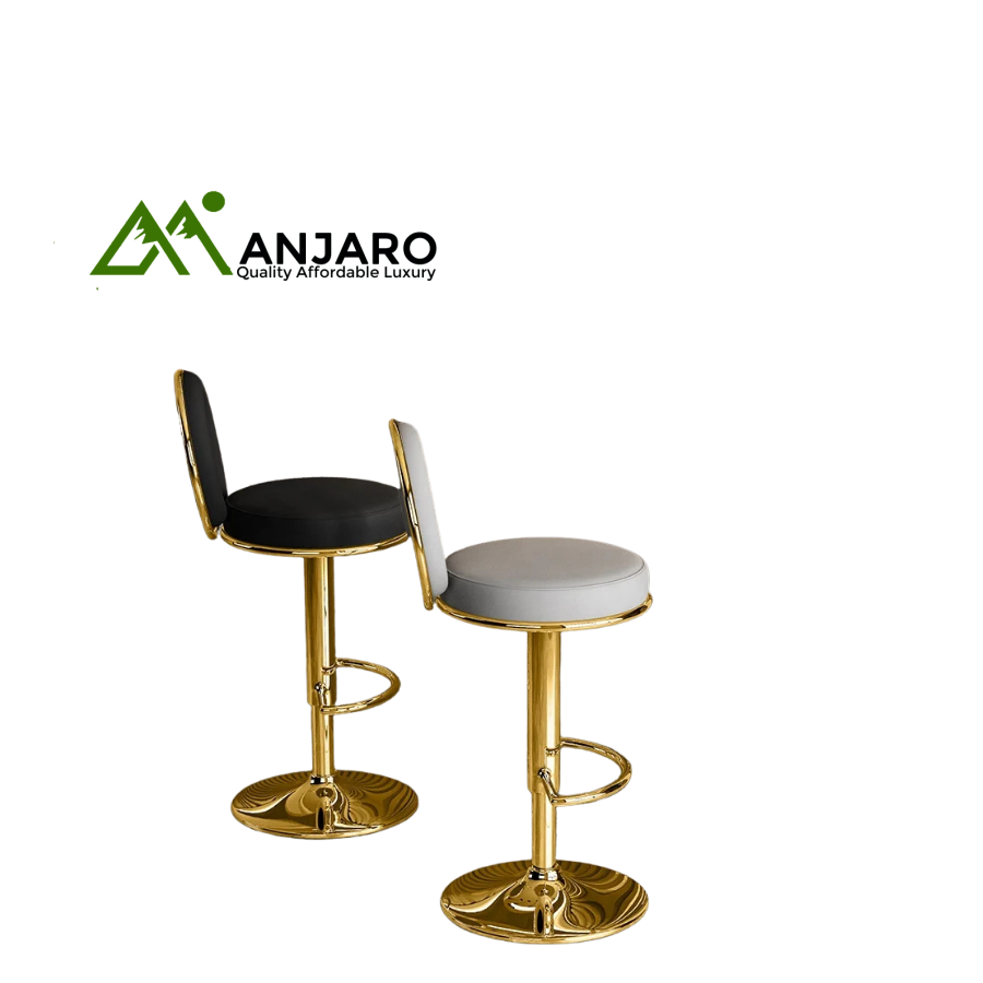 Bar Chair Home Tall Nordic Metal Velvet – Luxury Gold Frame Kitchen / Bar Stool