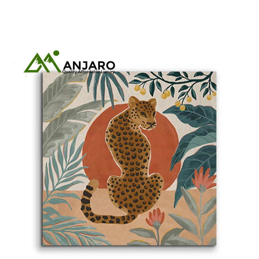 Leopard Animal Art Poster – Wildlife Canvas Print Décor, Living Room & Bedroom Accent