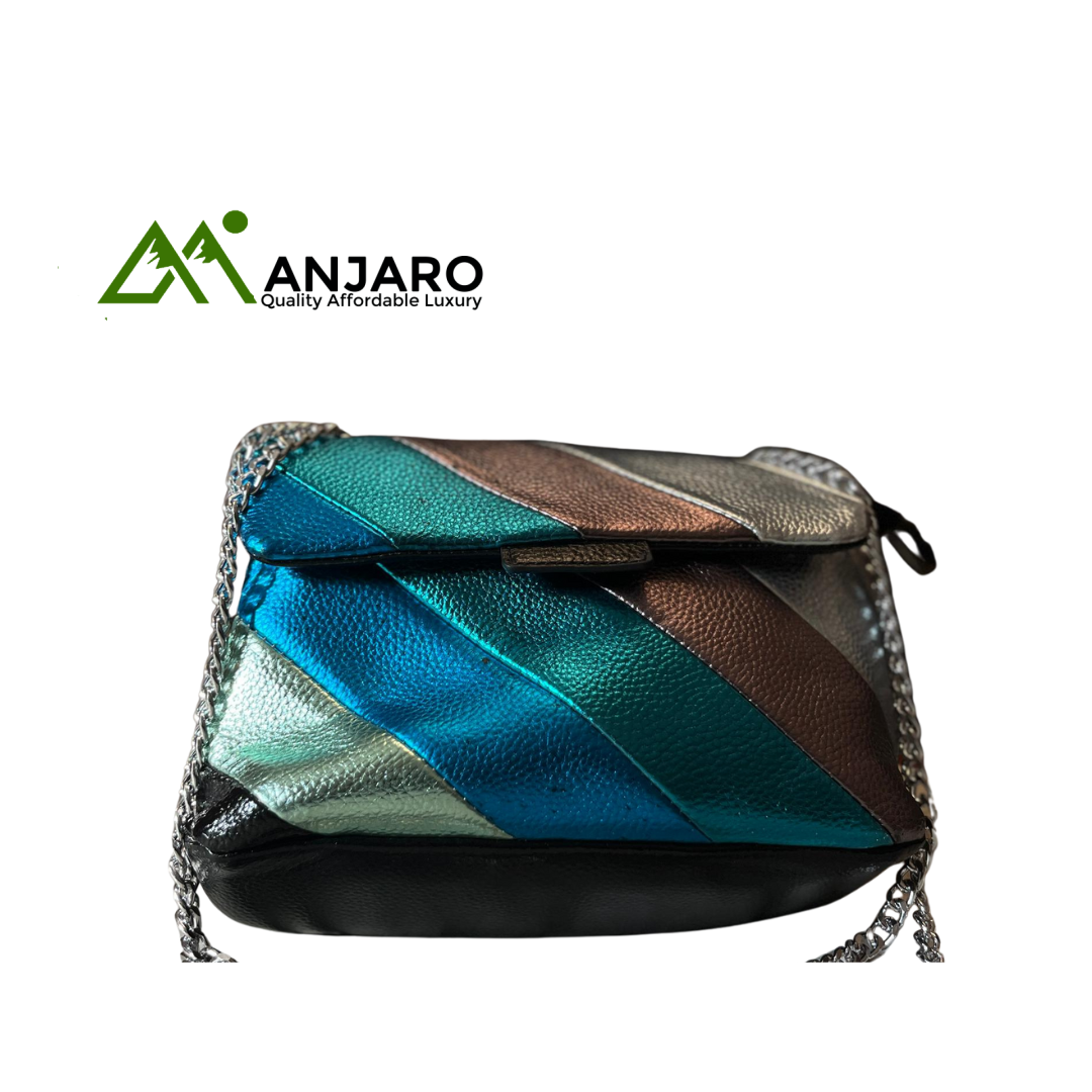 Prism Chic Metallic Sling Bag – Sleek, Modern & Eye-Catching