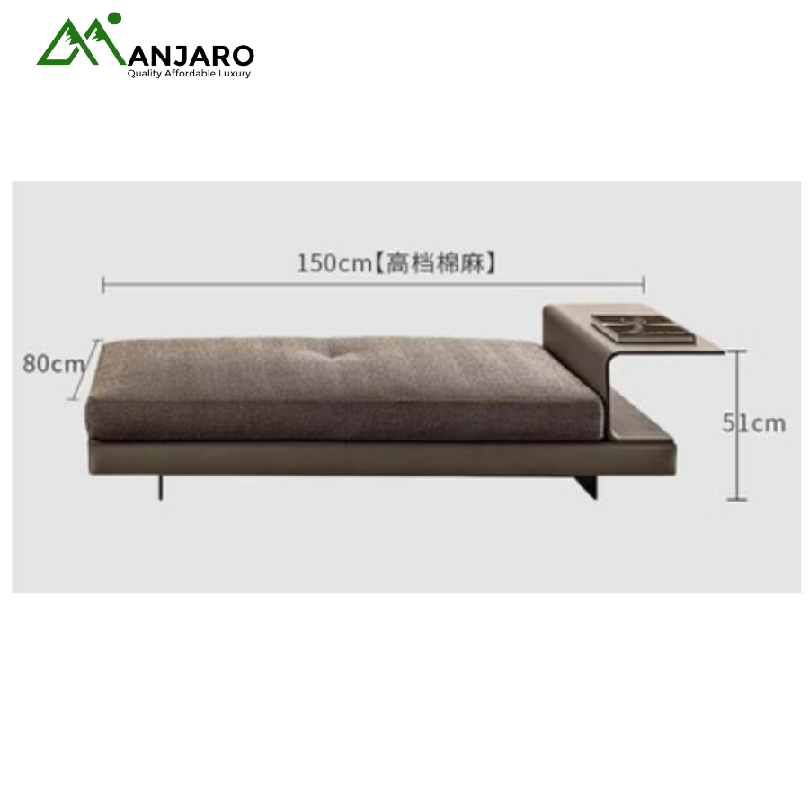 Italian Minimalist Connery Leather Sofa – Independent Imperial Concubine 150×80×51cm | Designer Comfort for Modern Living Rooms