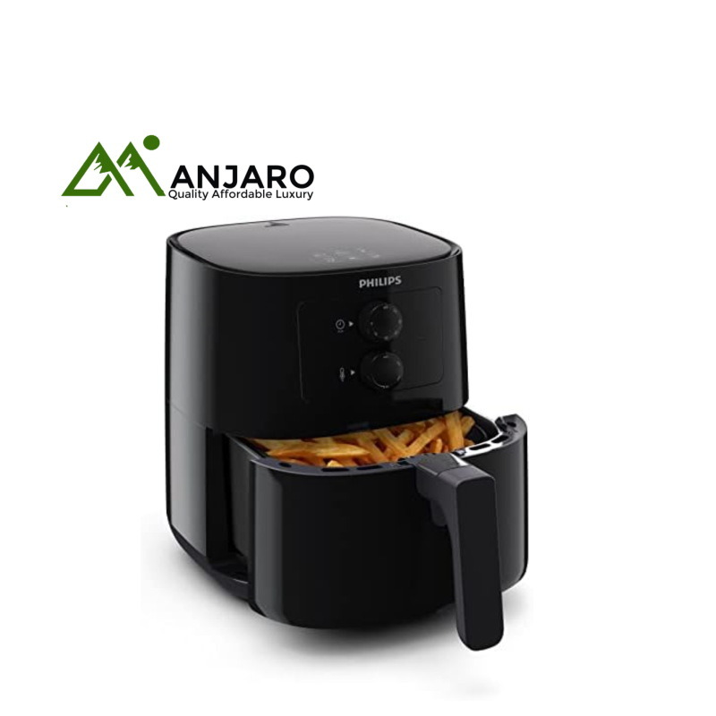 PHILIPS Air Fryer  – Spectre Black, 1400W, 4.1L Manual Control HD9200/91