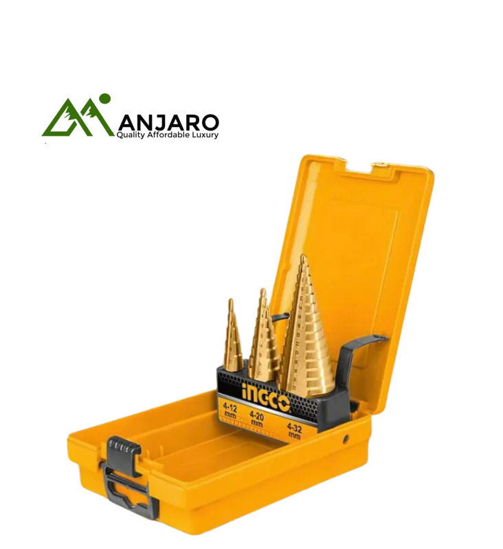 Ingco AKSDS0301 3 Pcs step drill bit set