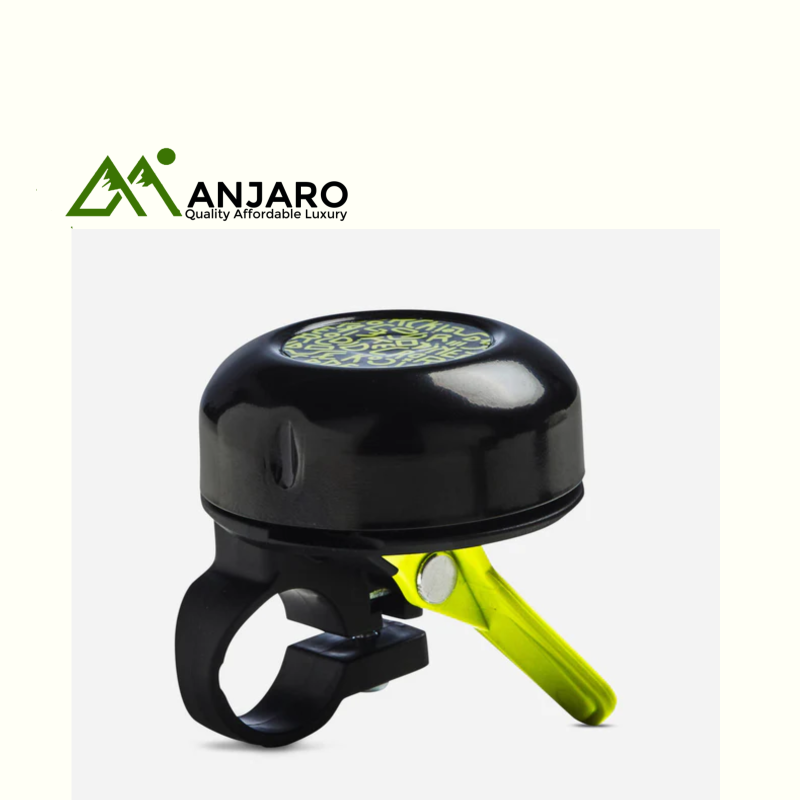 Kids' Easy Dring 500 Bike Bell – Black/Pink | 20"/24" Compatible | Ergonomic & Easy-to-Install Safety Accessory