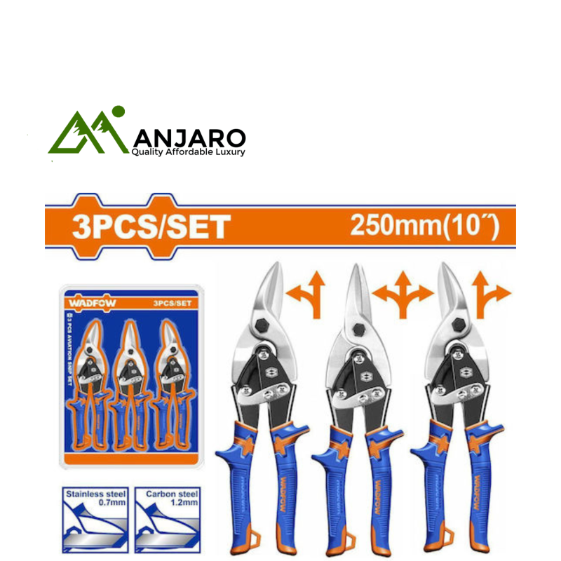 3 Pcs Aviation Snip Set – 10" WAS0403