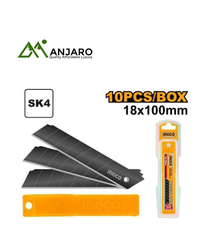 Ingco HKNCB181 10 Pcs 18mm knifeblades set
