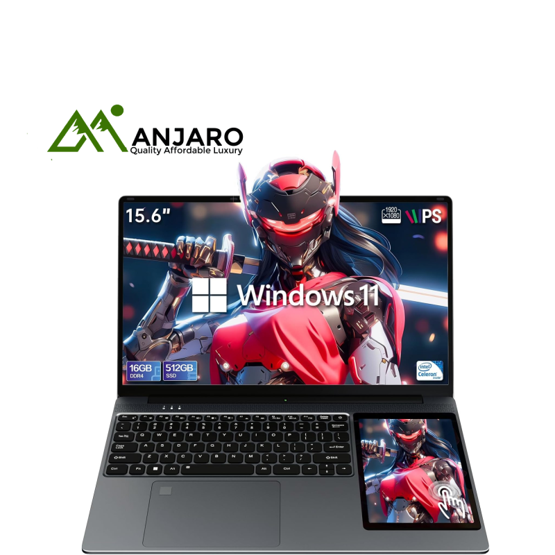 Factory Dual Screen Laptop 15.6” + 7” Touch Display (Shipping fee included)