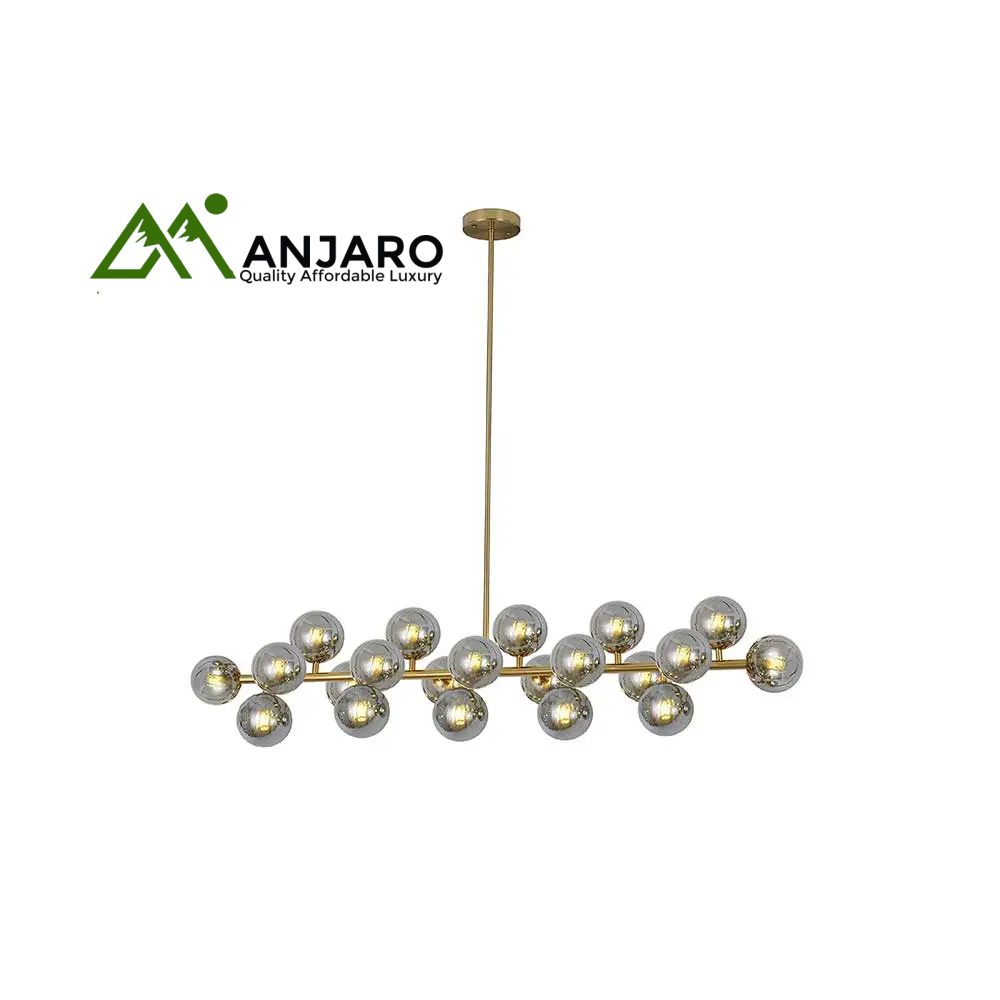 Bronze Chandelier 67016-21B – Smoke Glass 21xG9 (TKLD)