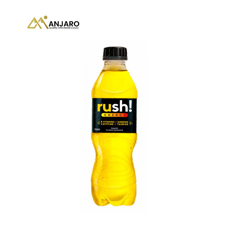 Rush Energy Drink – 350ml (12 Pack | Boost Energy & Focus, Refreshing)