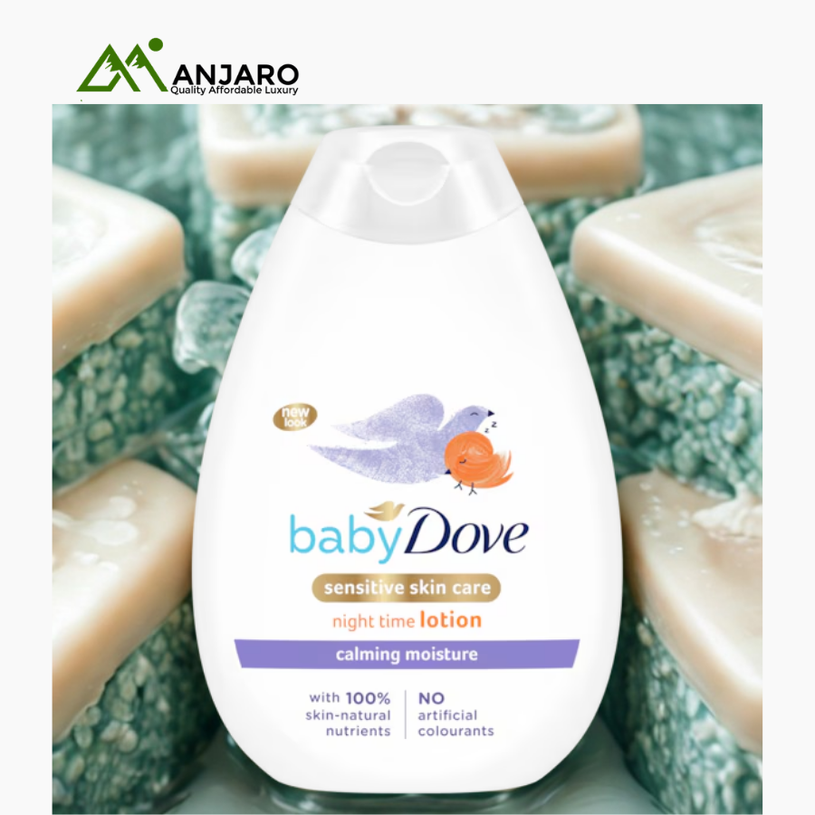 Baby Dove Calming Moisture Night Time Lotion – Ultra-Gentle Overnight Hydration for Newborns