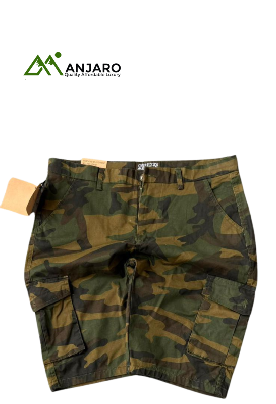Camo Side Pocket Shorts – Utility Streetwear, Durable Fabric, Multi-Pocket Cargo Design for Everyday Comfort