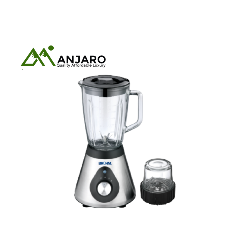 BRUHM Blender BBS-1550SRM – 1.5L, 500W Copper Motor, Stainless Steel Base, Multi-Speed Control