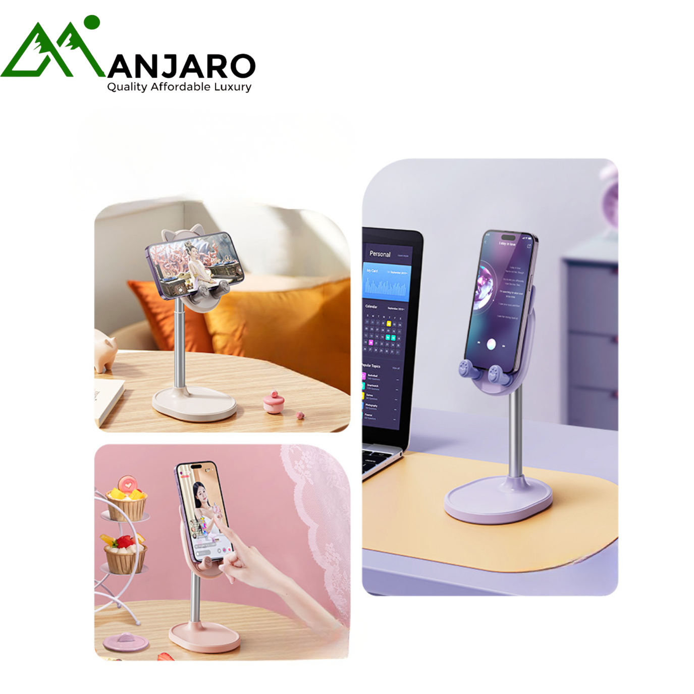 Cute Kitty Adjustable Desktop Phone Stand (Shipping fee Included)