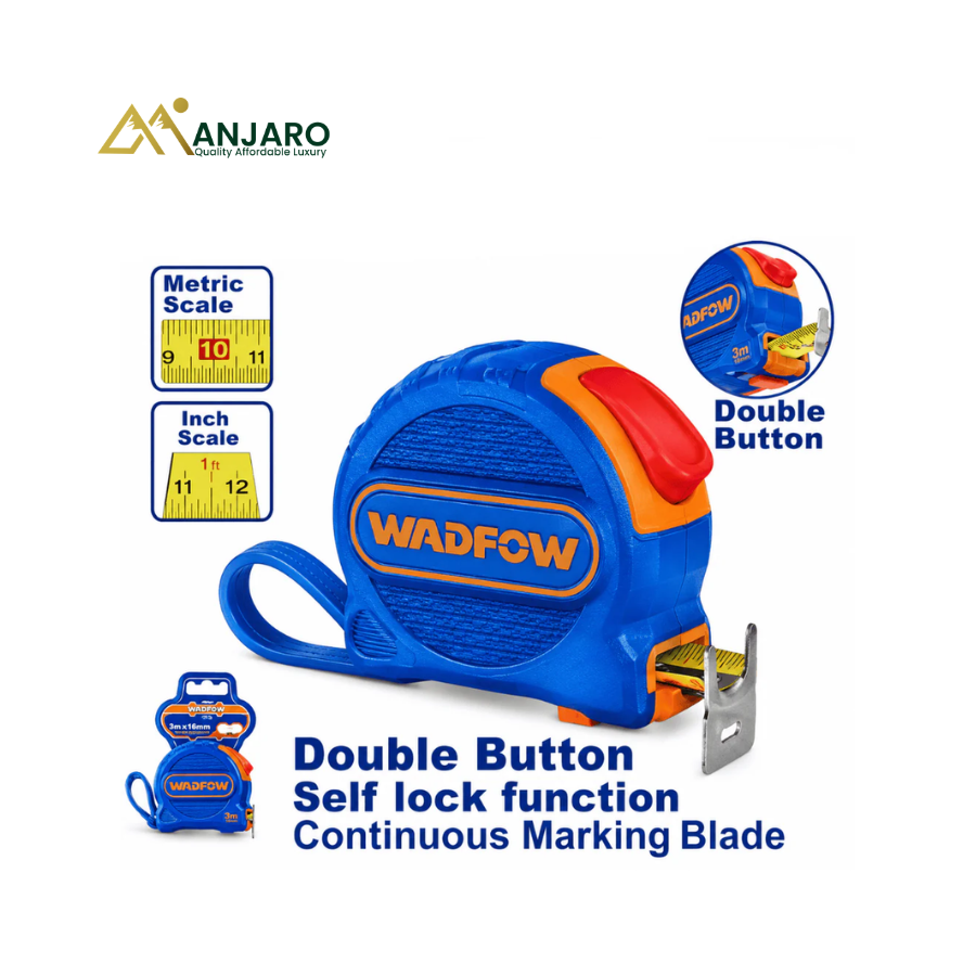 WADFOW Measuring Tape – 10m Heavy-Duty Precision Tape Measure WMT2210