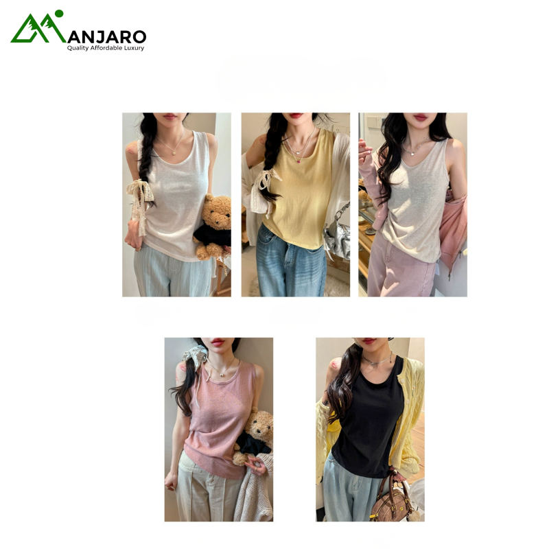 Snowflake Cotton Spring/Summer BM Style Loose Camisole Tank Top for Women (Shipping Fee Included)