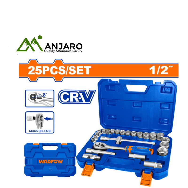 25 Pcs 1/2" Socket Set WST2D25