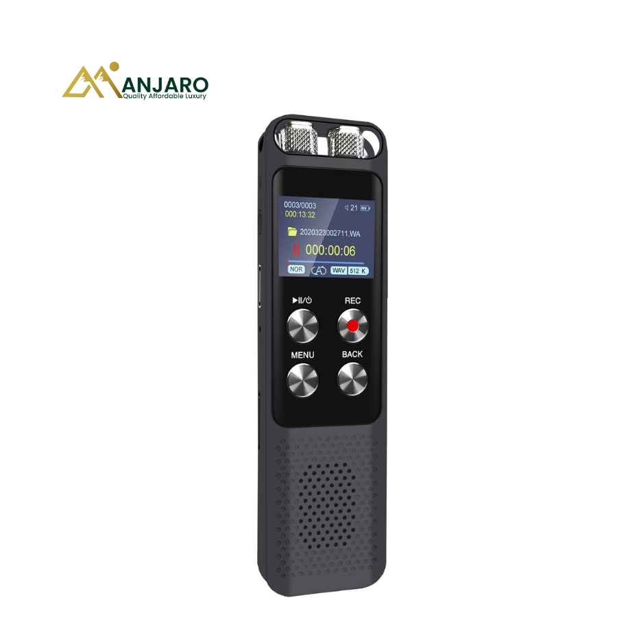 Digital Voice Recorder – Portable Audio Recording Device with Built-in Microphone