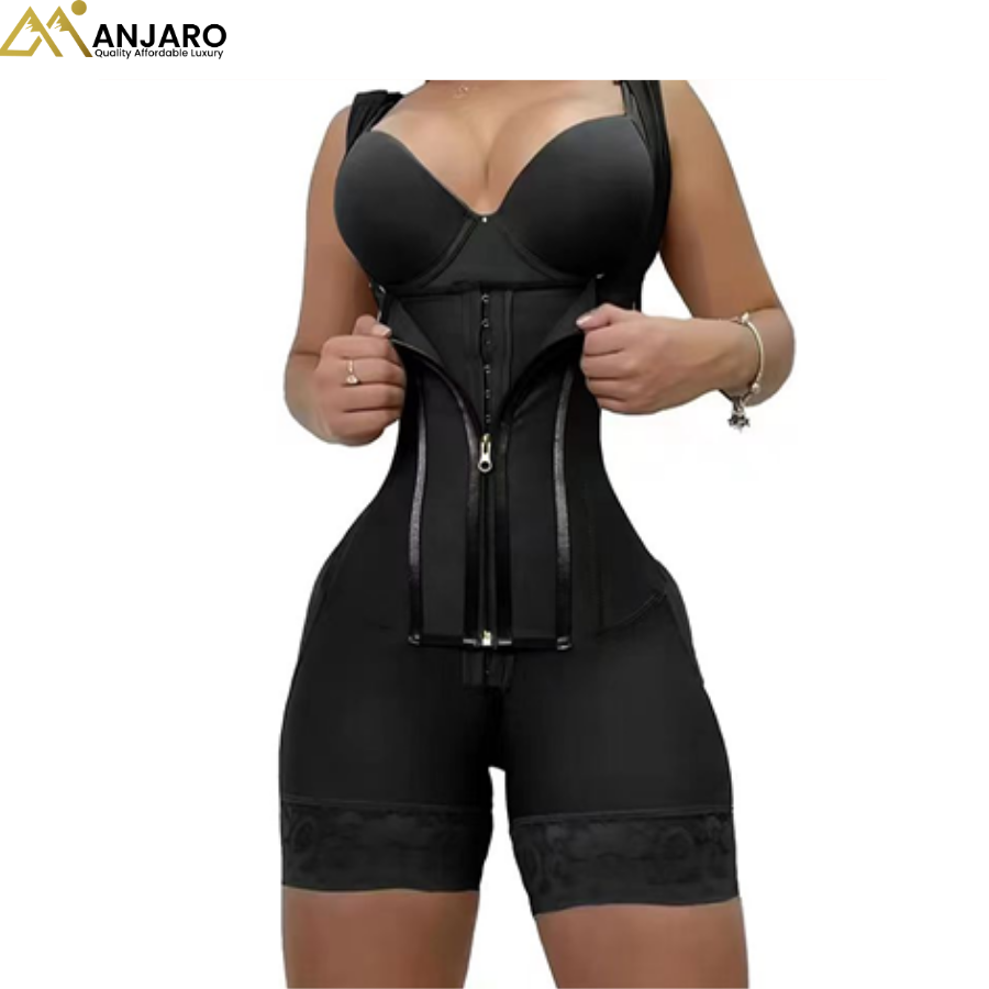 SculptPro Zipper Waist Trainer Bodysuit – One Size 0014