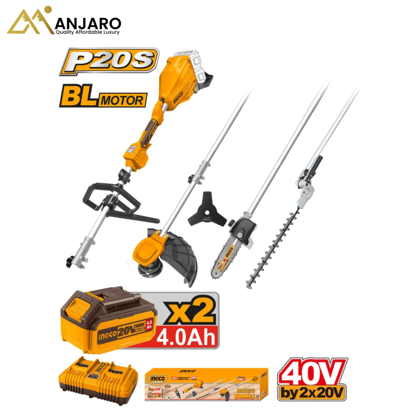 INGCO  Cordless Multi Garden Tool – 40V (20V+20V) CSTLI2040386