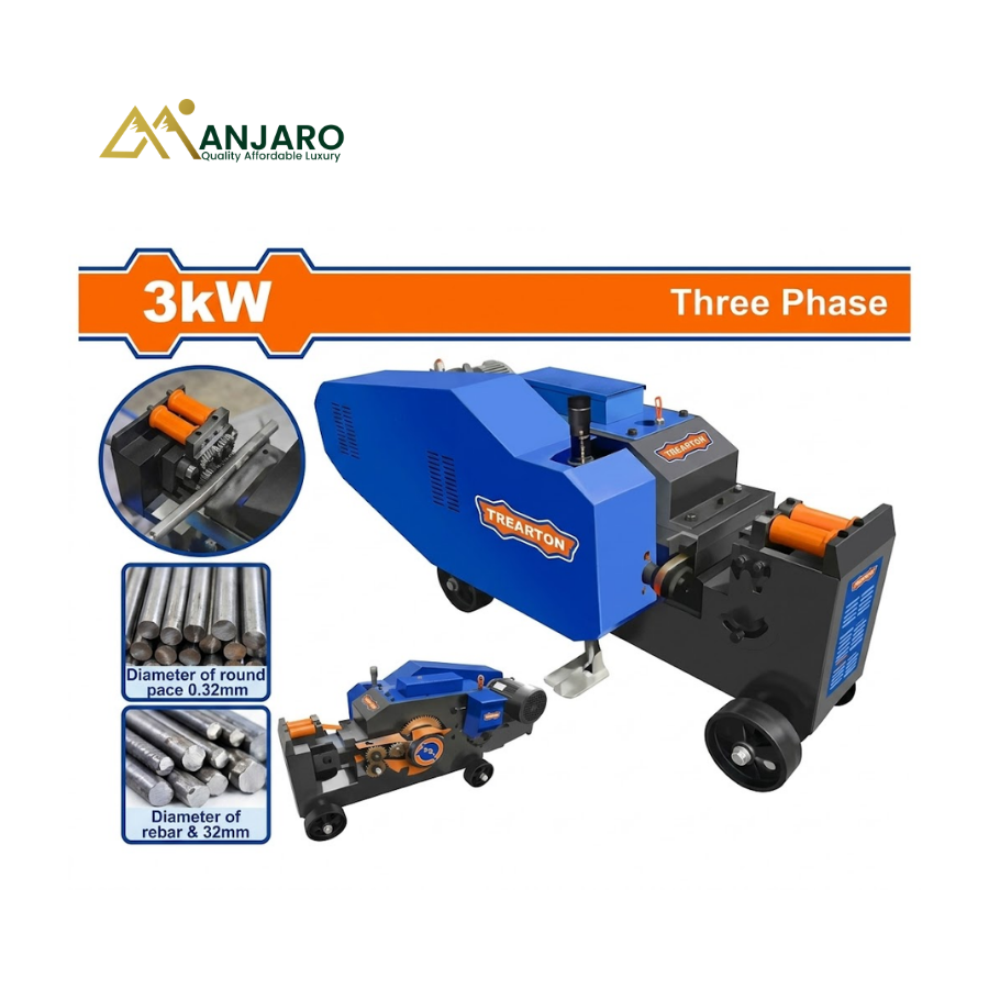 WADFOW  WSBC1A40 Steel Bar Cutter | 3kW Heavy-Duty Automatic Rebar Cutting Machine for 6–36mm Steel Bars