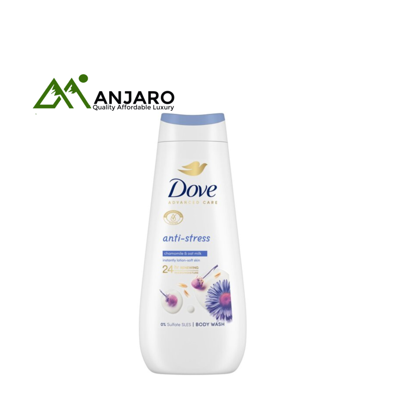 DOVE Advanced Care Anti-Stress Chamomile & Oat Milk Body Wash (400ml) | Soothing Body Cleanser