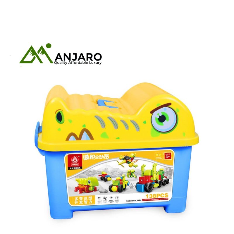 Crocodile-Shaped Play & Learn Building Blocks Set – 42 Pieces, Educational & Fun