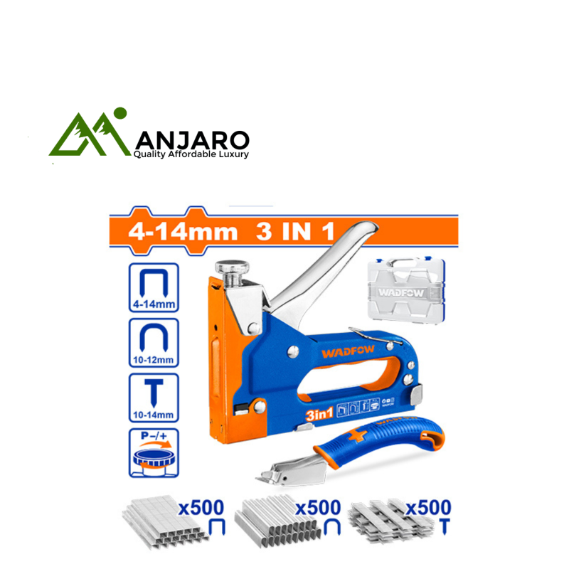 3-in-1 Staple Gun Set – Stapler, Remover & 1500 Staples/Nails WGU4B06