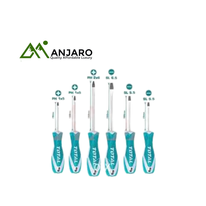 Total THT250606 6 Pcs screwdriver set