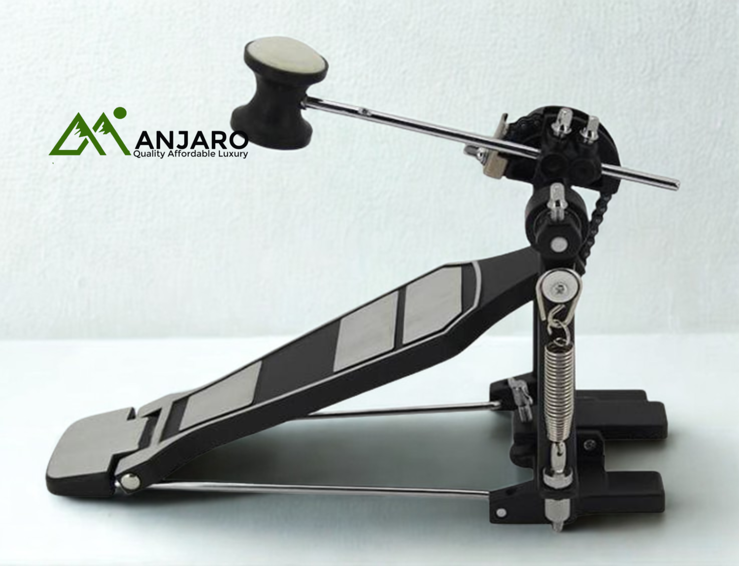 Asanasi P-50 Drum Pedal – Steel Construction, Adjustable Height, Nickel Plating