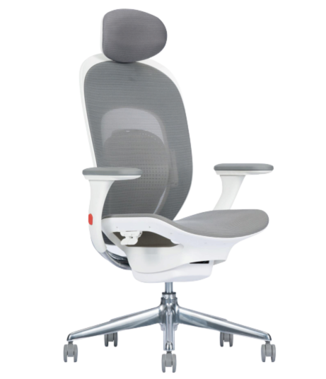 Premium Mesh Ergonomic Chair – 3D Armrest, Lockable Base & Nylon Wheels (MG-EC-022-WH-A)