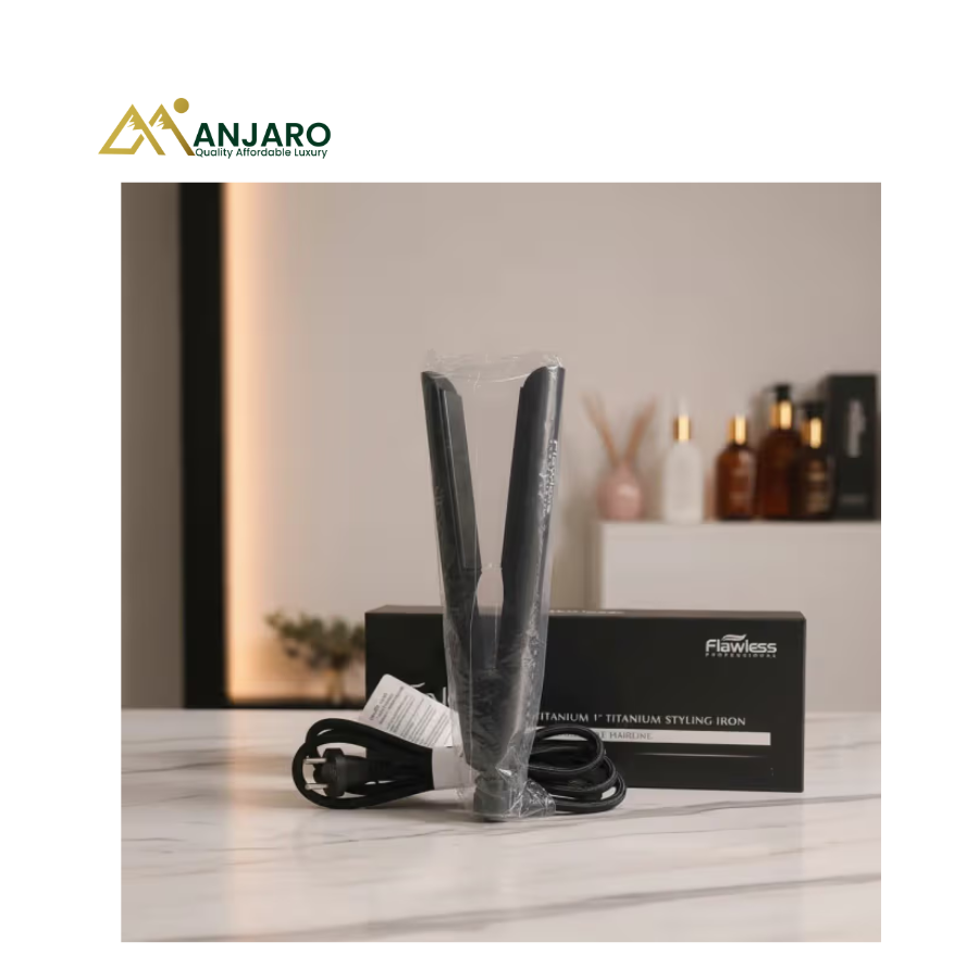 Titanium Straightener | Professional Hair Straightening Iron for Smooth Silky Styling & Fast Heat Performance
