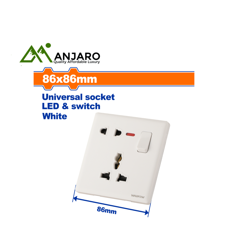 Universal Wall Sockets WQKA9U3A & WQKA9U7A