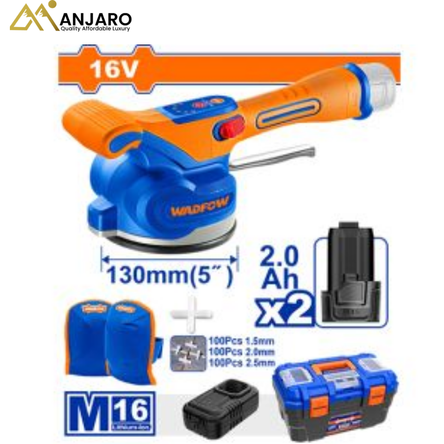 Wadfow Cordless Tile Vibration Machine – 16V WTVM1D035