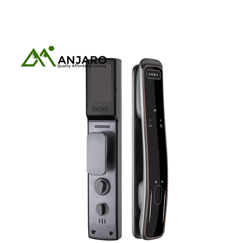 DG-12T Smart Door Lock with Fingerprint, Password + IC Card, TUYA App & Cat Eye Camera Function