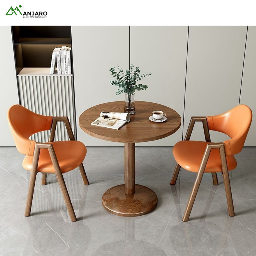Light Luxury Dining Table and Chair Combination – Small Square Nordic Table for Apartments & Cafés