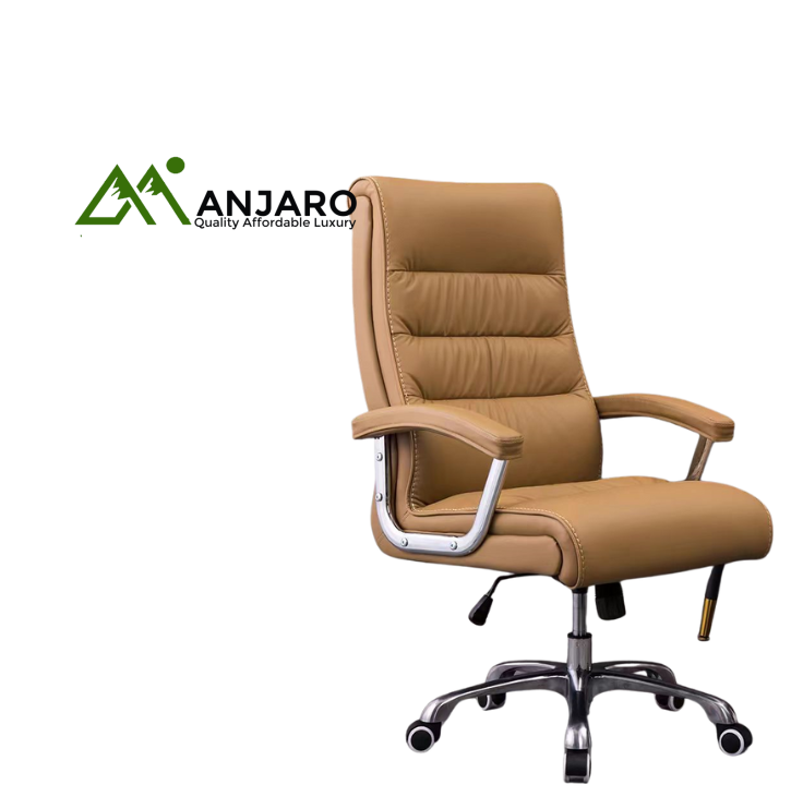 Stylish 360° Swivel Office Chair – Double-Layer Cushion for Superior Comfort | Sleek & Supportive Seating