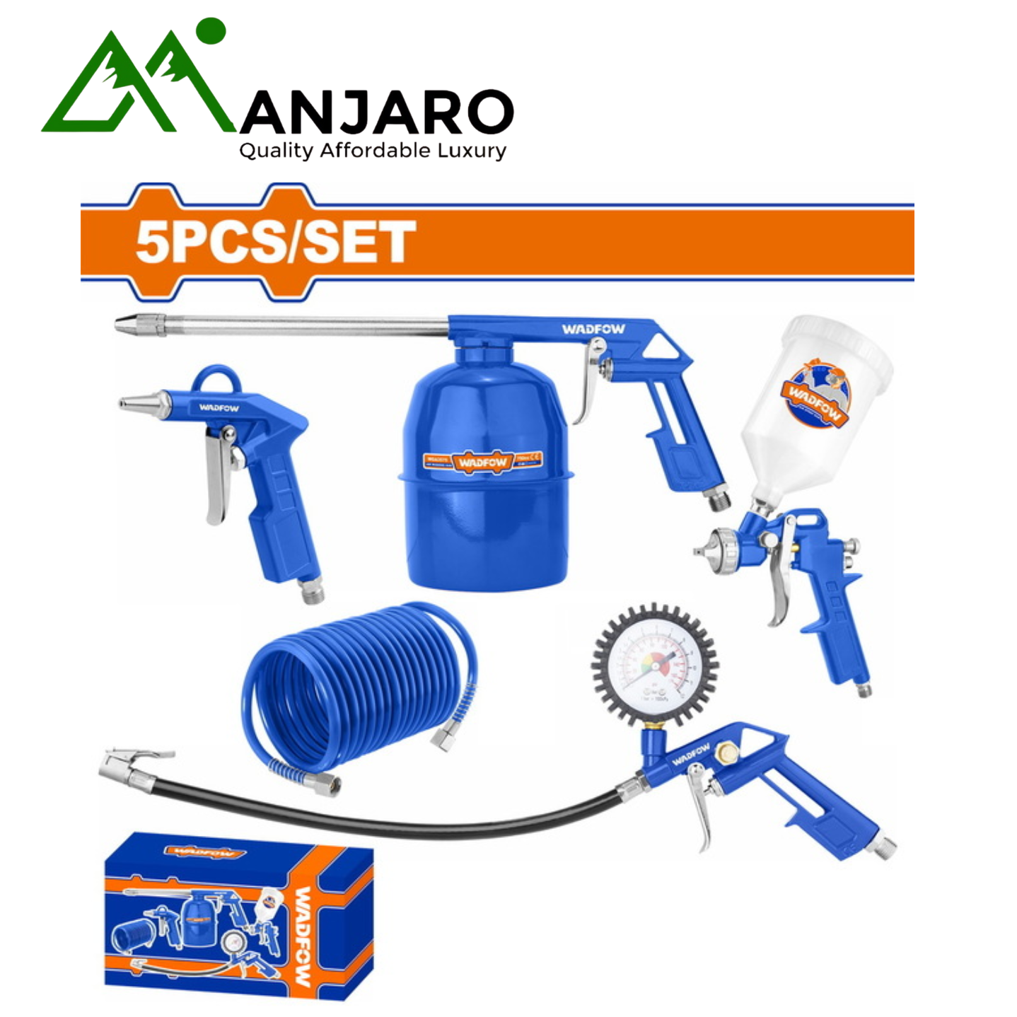 WAX1505 5 Pcs Air Tools Set