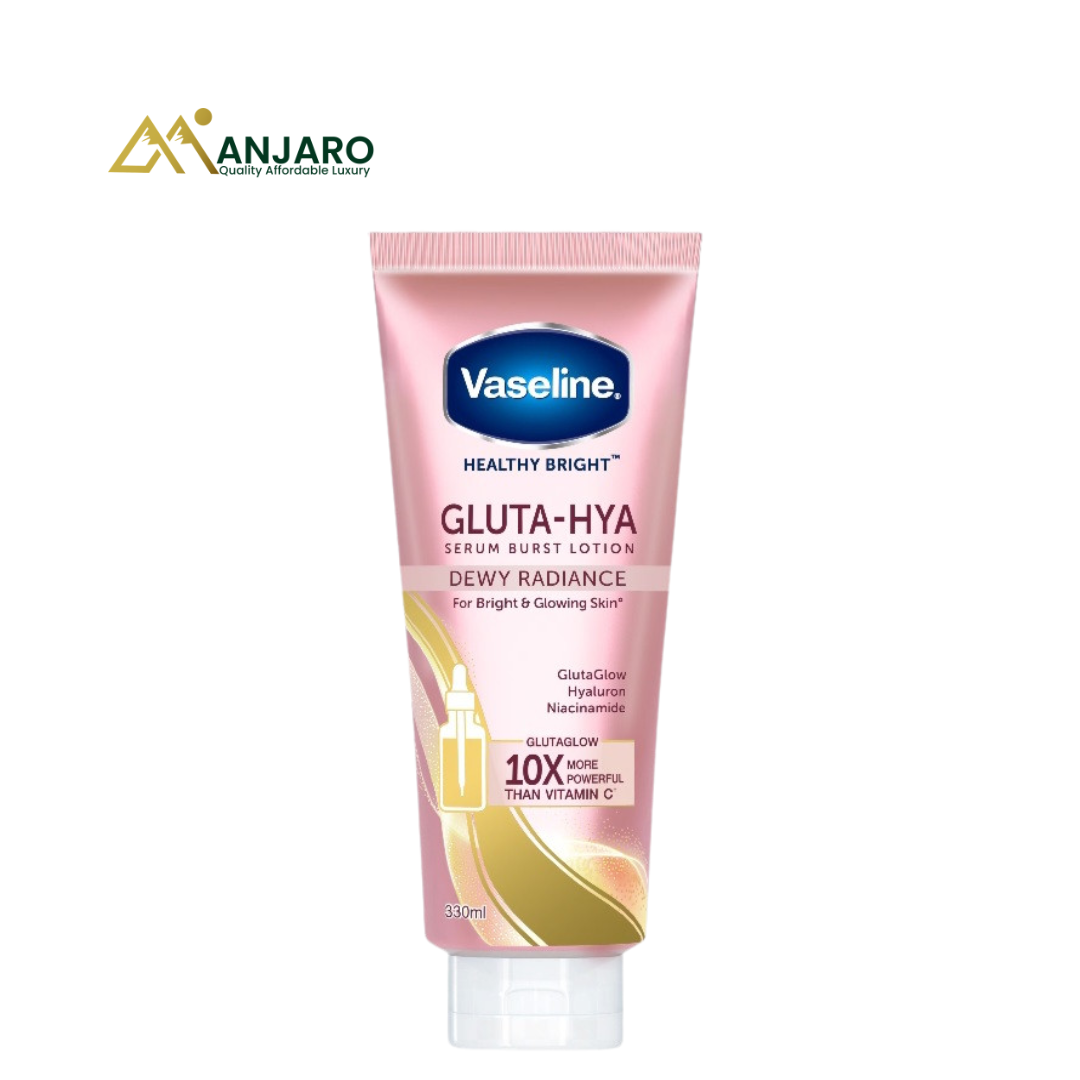 Vaseline Gluta-Hya Dewy Radiance Serum Burst Lotion – 200ml – With GlutaGlow, Hyaluron, and Niacinamide for Bright, Glowing Skin