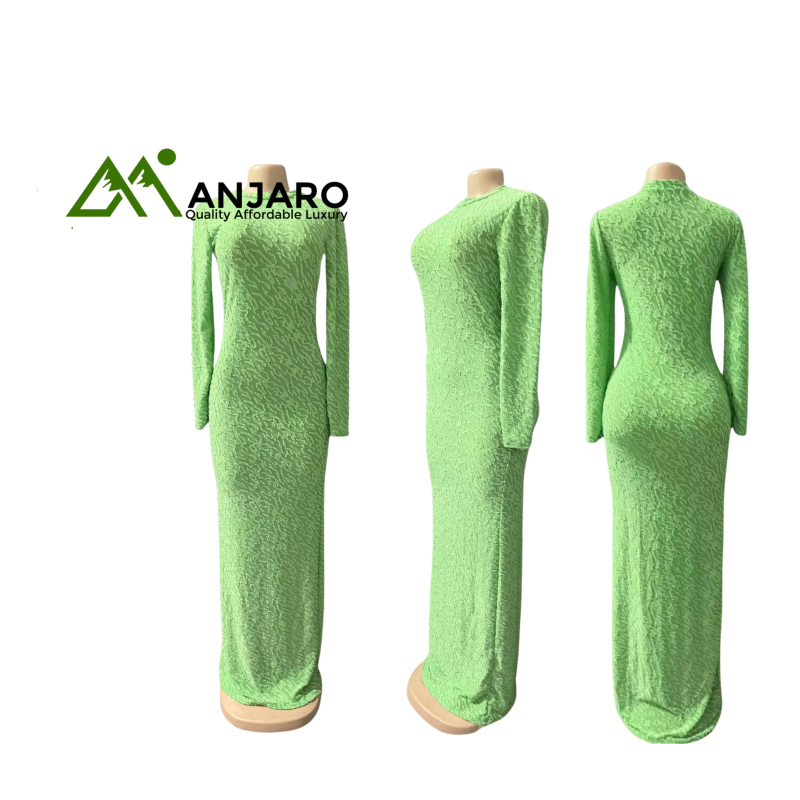 Women’s Maxi Bodycon Dress – High Quality Stretchy Long Slim Fit Dress | All-Season Style